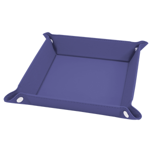 "Handwritten Notes" Engraved Leatherette Snap Valet Tray 6”x6”