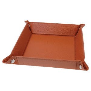 "Handwritten Notes" Engraved Leatherette Snap Valet Tray 6”x6”