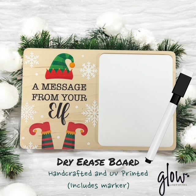 A Message From Your Elf Dry Erase Board