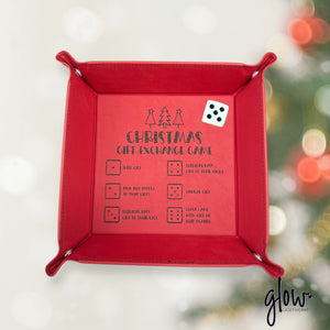 Christmas Gift Exchange Game Snap Tray - Holiday Party Fun