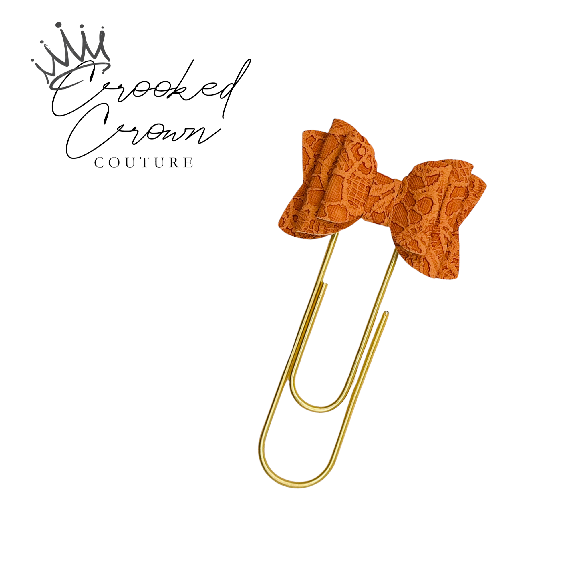 Pumpkin Spice Lace Bookmark / Journal Clip