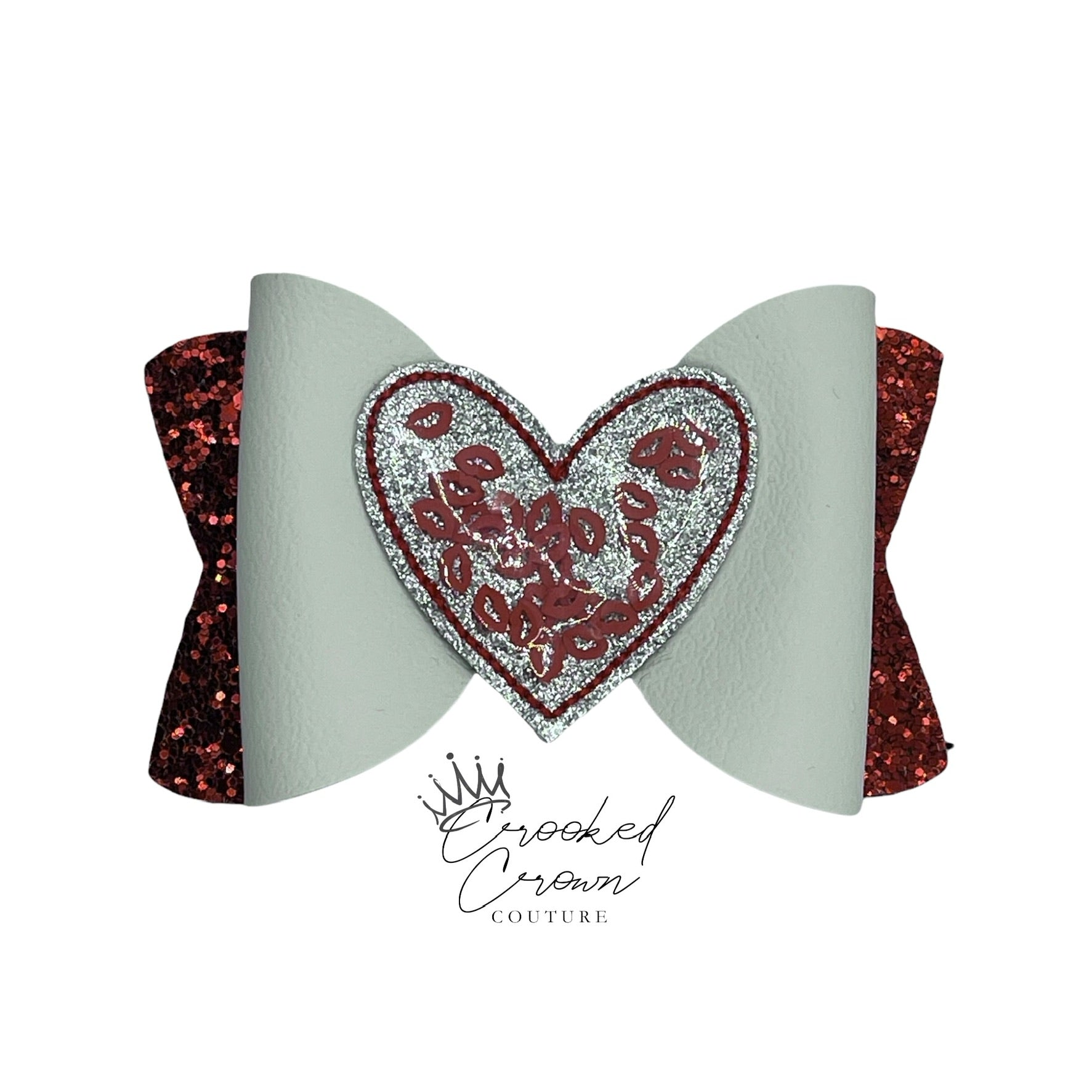 SALE Lots of Kisses Shaker 4” Hair Bow
