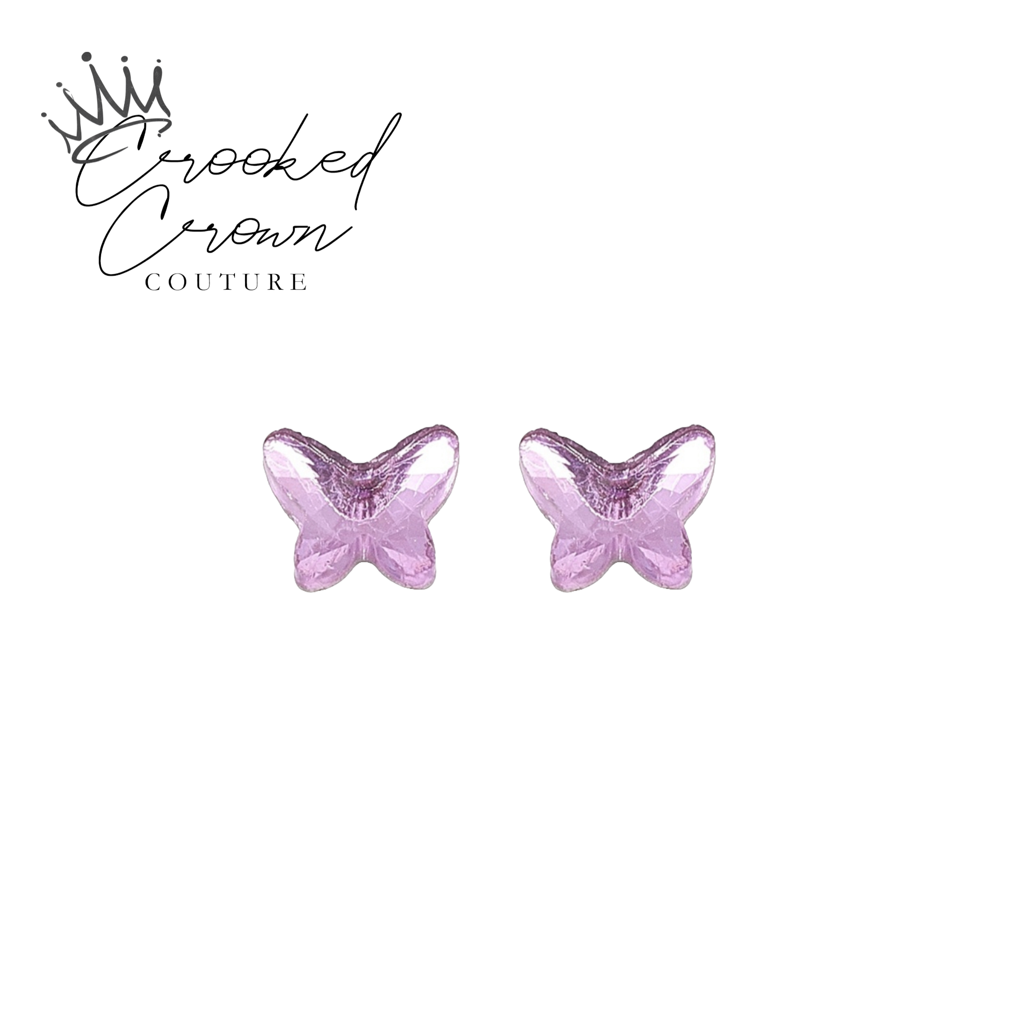 Lavender Butterfly Earrings