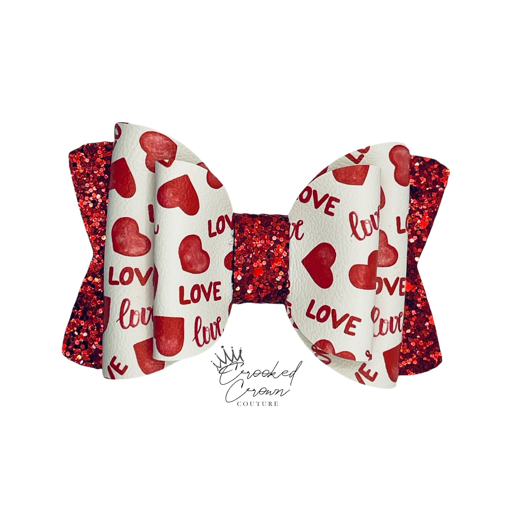 SALE Love with all your Heart 4” Hair Bow