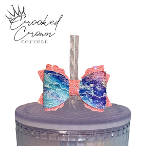 Magical Waters Bow Straw Topper