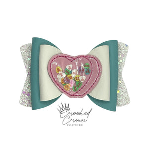 SALE Conversation Hearts Shaker 4” Hair Bow